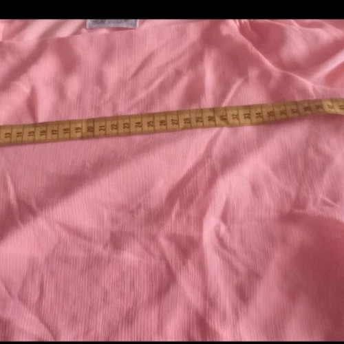 H&M blouse coral/pink with cold shoulder and bell sleeves like new