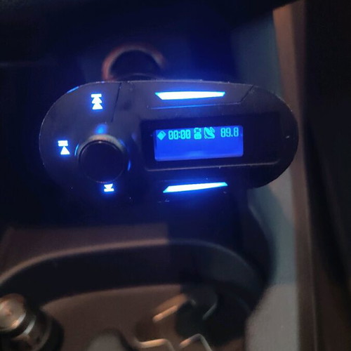 Fm transmission like new with USB port, memory card slot and remote
