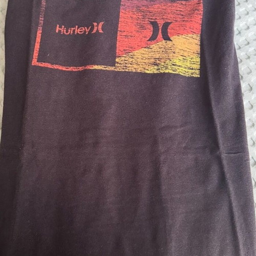 Hurley T-shirt used, size Large, black with fading