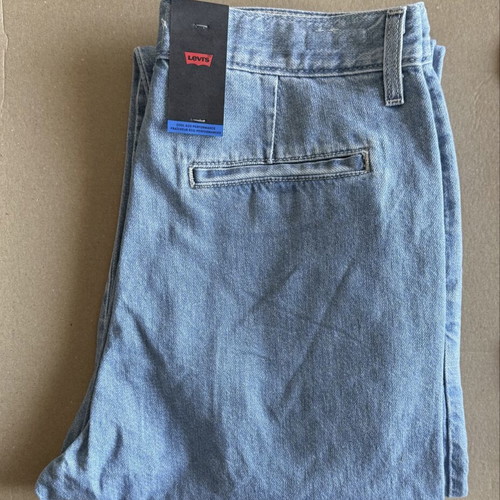 Levi's Cargo Jeans new women's blue cotton hemp blend