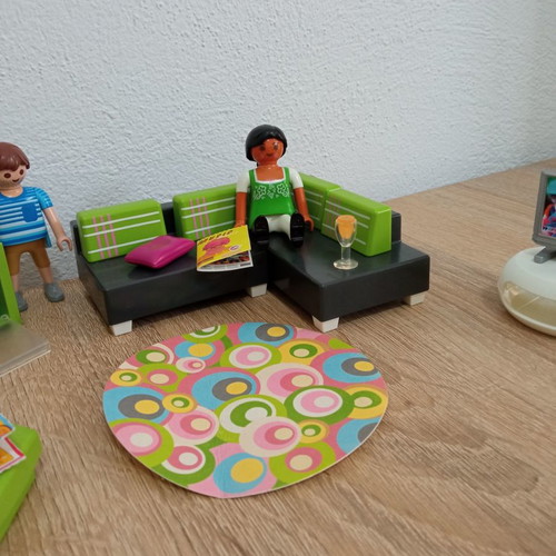 Playmobil City Life Living Room Set used