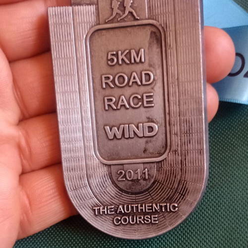 Athens Marathon Medal 2011 5km WIND Race collectible, like new