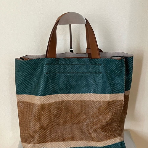 Furla handbag in beige and blue, like new