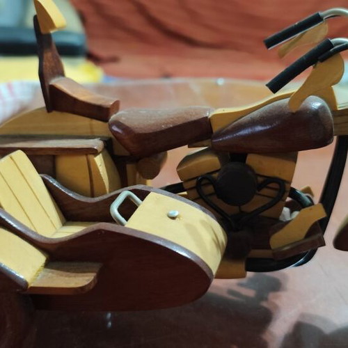 Decorative wooden Vespa motorcycle like new