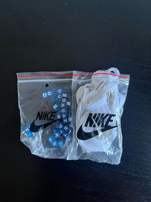 Αξεσουάρ κορδονιών Nike Air Force 1 Nocta σαν καινούργιο, άσπρο και μπλε