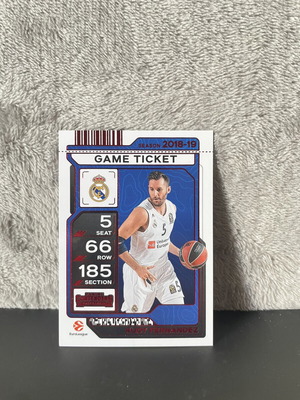 Rudy Fernandez Game Ticket Red Contenders 2025/26 Euroleague Panini like new