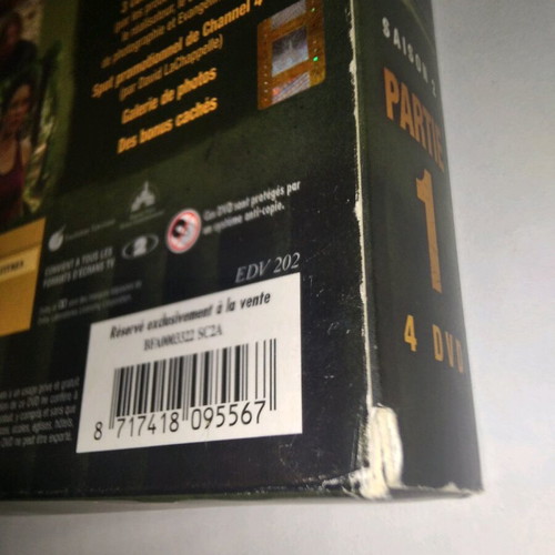 Lost Season 2 Part 1 DVD used with subtitles and 4 discs