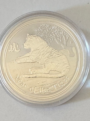 Australia 2010 1 Dollar Silver Coin Year of the Tiger new