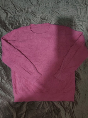 Fuchsia fur blouse Celestino like new