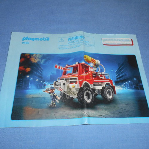 Playmobil 9466 instruction leaflet used
