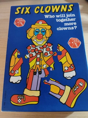 Vintage board game Six clowns like new