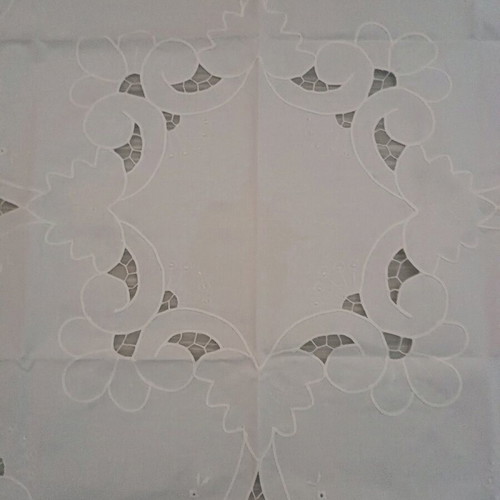 Decorative table square new, white 85x85 cm