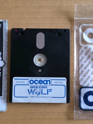 Operation Wolf (Ocean) Amstrad Disk and Manual used without box