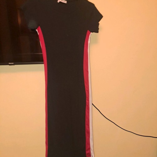 Women's dress like new, black with red -  5,00 - Vendora.cy