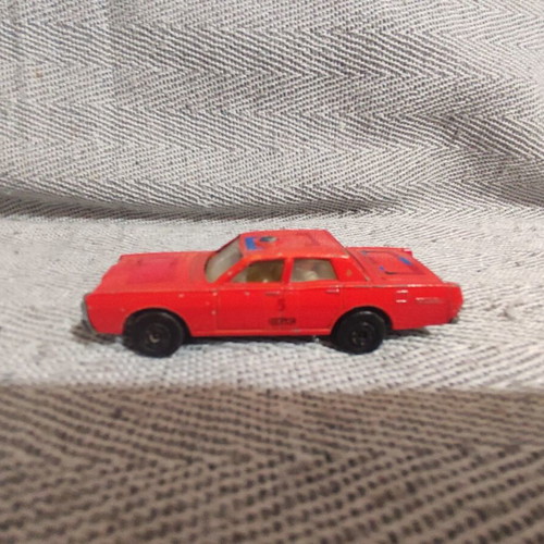 Lesney Superfast Mercury Fire Chief toy car used, 7.5 cm, 1970