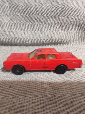 Lesney Superfast Mercury Fire Chief toy car used, 7.5 cm, 1970
