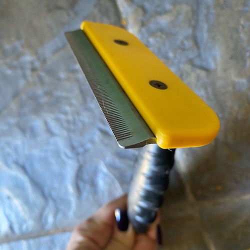 Dog grooming comb used