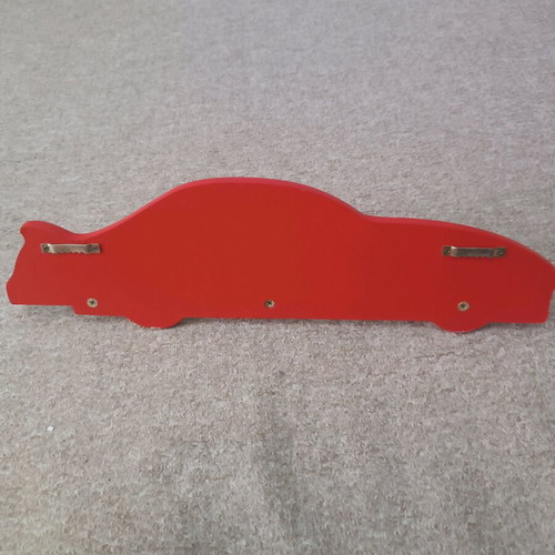 Wooden wall hanger with car design for kids room like new