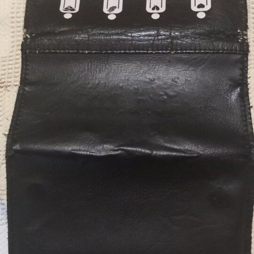Tobacco case used, leather, brand TFAR