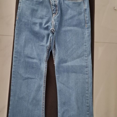 Mayoral girls' blue jeans 12 years like new with studs