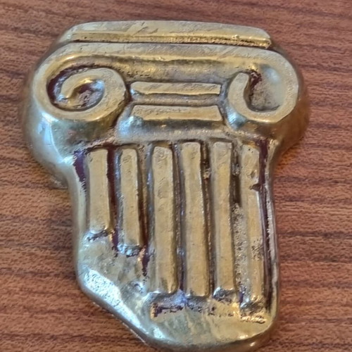 Bronze Ionic column used, old piece