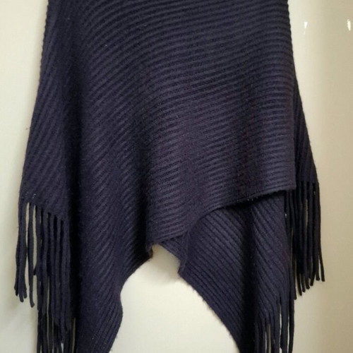 Fullah Sugah asymmetric turtleneck collar used, purple