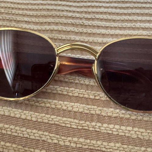 Fendi FS 306 Vintage Sunglasses like new, brown and gold