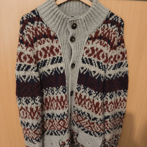 Benetton wool cardigan like new, size L