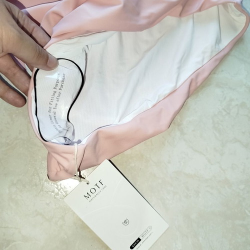 Motf by Shein one-shoulder swimsuit, pink, XL