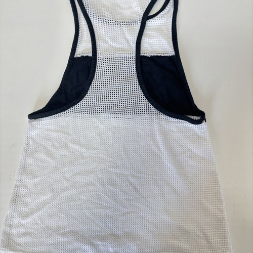 Nike white and black net gym top shirt XS like new