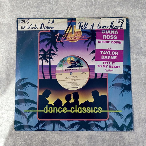 Diana Ross Taylor Dayne Upside Down Tell It To My Heart 12'' Vinyl Maxi Single used