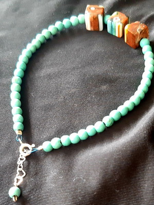 Roxi bracelet with turquoise and 925 silver, handmade