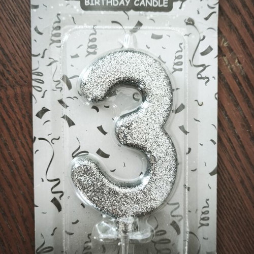 Birthday candle number 3 new