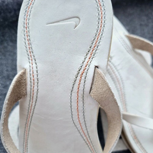 Nike leather white platform sandals used, size 37