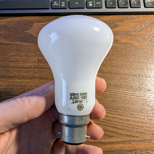 Vintage λάμπα General Electric Opal B22 75W καινούργια, 90s