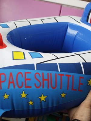 Vintage inflatable boat space shuttle 63cm new