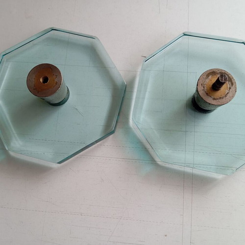 Octagonal glass door knob used for Securit glass door