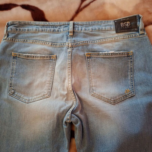 BSB jeans new, elastic slim fit, size 32, blue