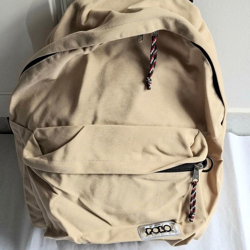 Polo backpack like new in sand beige color
