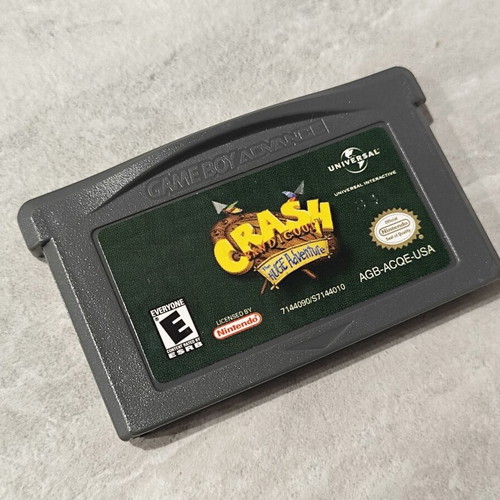 Crash Bandicoot The Huge Adventure Nintendo Game Boy Advance cartridge USA edition