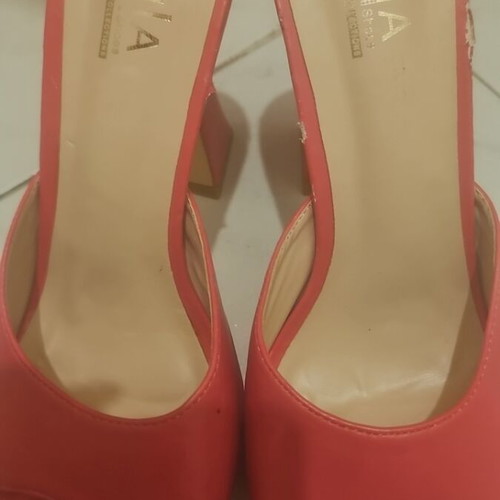 Platform sandals used, size 39, pink fuchsia