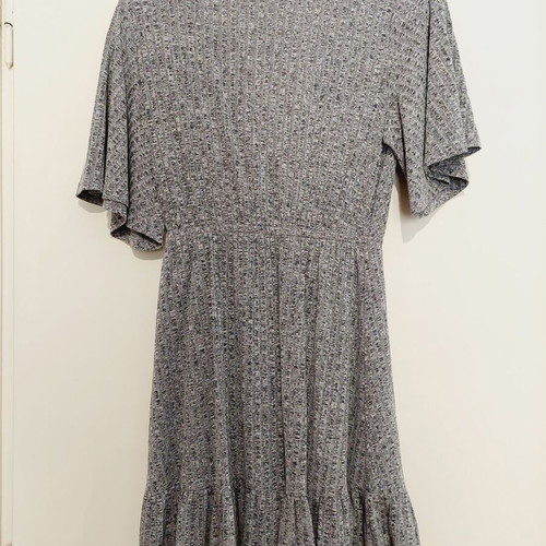 Shein short-sleeve dress gray small new