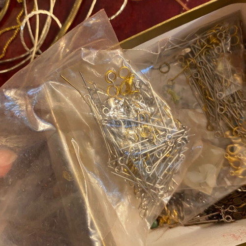 Jewelry making materials used, stones, chains, clasps