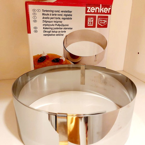Zenker Adjustable Stainless Steel Cake Ring new