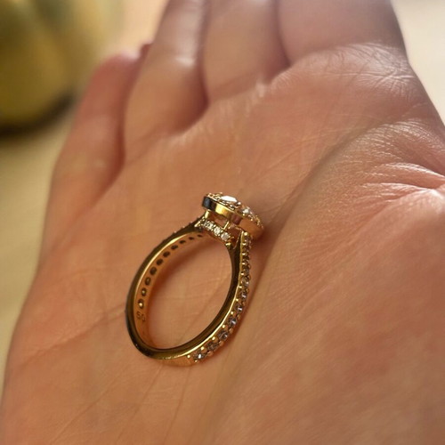 Swarovski ring new, size 50, pink gold