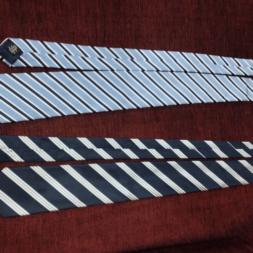 Boggi Milano silk ties set like new, regimental stripes