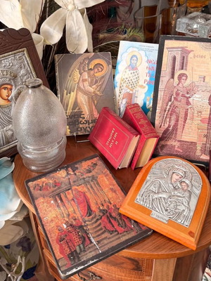 Religious items lot, vintage for iconostasis and gifts