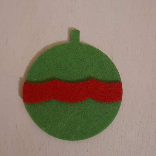 Christmas craft supplies used, pack of 5 felt pieces