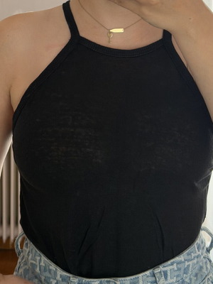 Zara μαύρο halter top μέγεθος S σαν καινούργιο