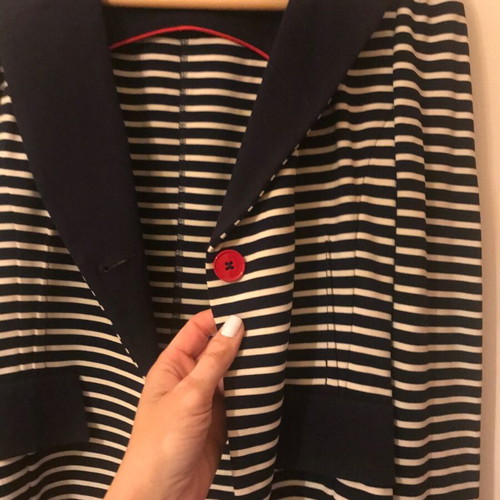 Fornarina blazer used, navy striped, medium small size